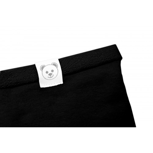 Čiapka s nákrčníkom bavlna, Little Bear, Baby Nellys, čierna