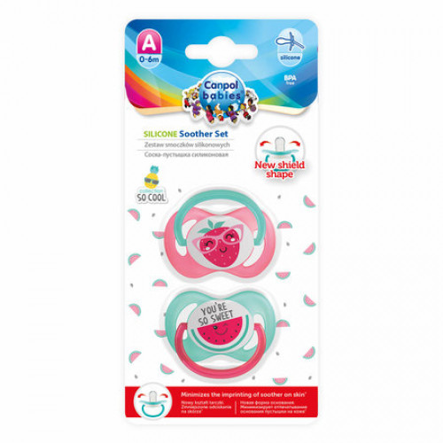 Sada symetrických cumlíkov, 6 - 18 m, Canpol Babies - So Cool