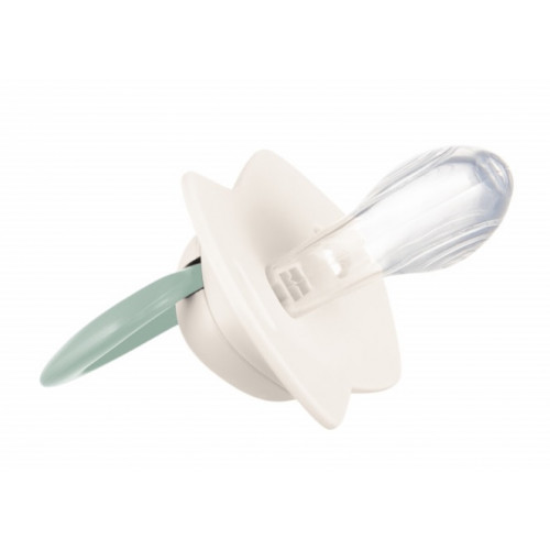 Canpol Babies Sada 2 ks symetrických silikónových cumlíkov, 6-18m +, PURE COLOR zelený