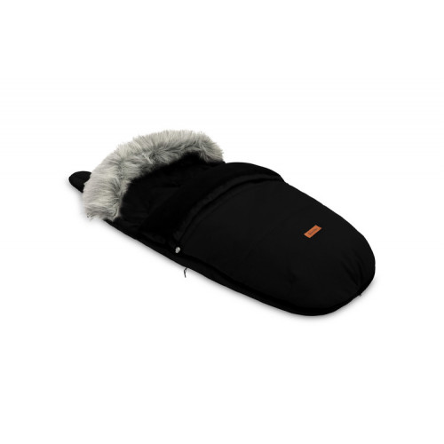 Zimný fusák s kožušinou 100x50cm, čierny