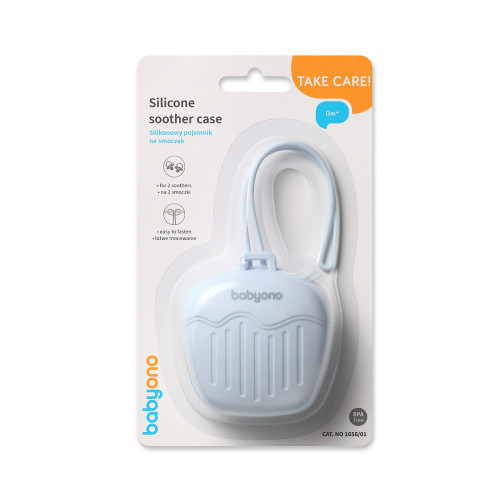 Silikónové puzdro na cumlík - modré