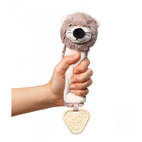 BabyOno Plyšová pískací hračka Otter Maggie Vydra, béžovo-hnedá