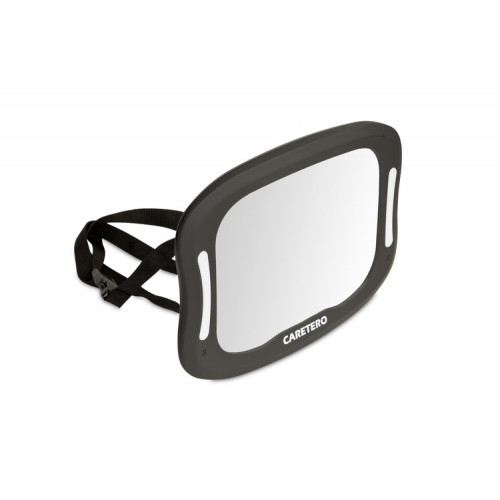 Spätné zrkadlo do auta s LED podsvietením - čierne