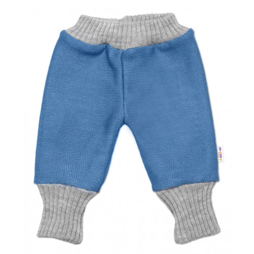 Rastúce obojstranné nohavice Hand Made, modrá-sivá, veľ. 68/74