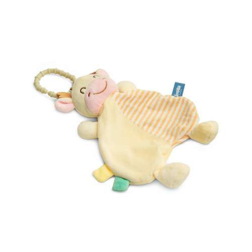 Prítulníček / maznáčik s klipom Sensillo, Kravička, smotanová