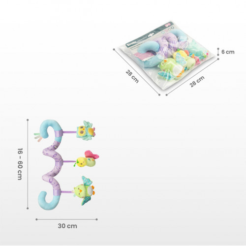 Edukačné, kontrastní špirála Colorful - Levíček