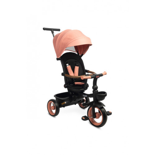 Multifunkčná detská trojkolka SABER - růžová, čierna