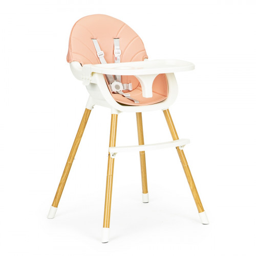 Jedálenský stolík, kresielko 2v1 - ružové