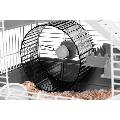 Klietka pre malé hlodavce s výbavou, šedá