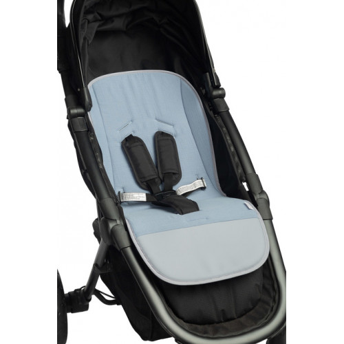 Vložka do kočíka, mušelín, Dráčik, modrý, jeans