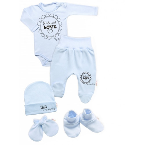 Súpravička do pôrodnice 5D Made with love, Baby Nellys - modrá