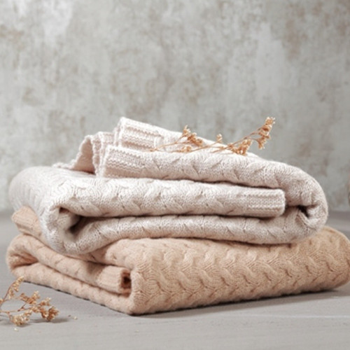 Detská deka z merino vlny 75 x 100 cm, sv. béžová