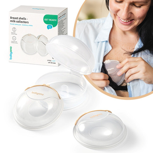 Laktačné mušle - zberače mlieka, 2 ks v balení
