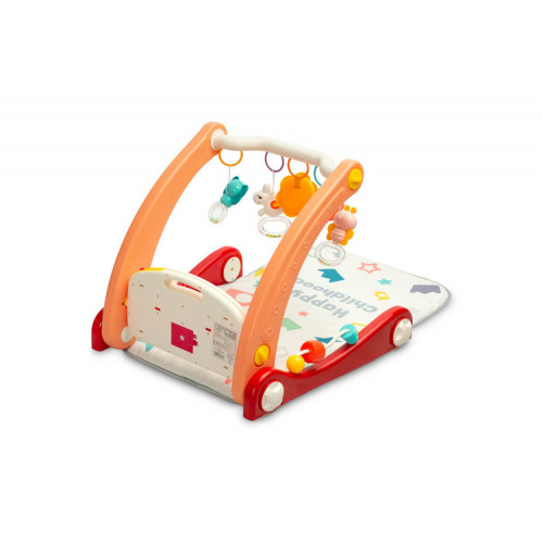 Chodítko pre deti, hracia deka, 2v1 - ružové