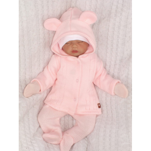 Z & Z 5-dielna kojenecká súpravička do pôrodnice - růžová, biela