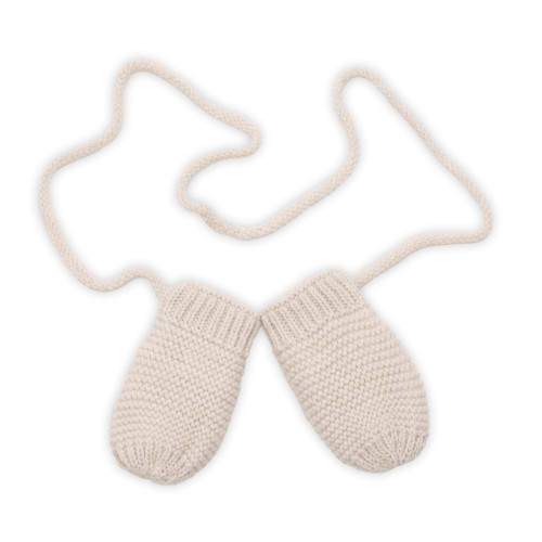 Detská sada, zimná čiapka so šálom + rukavičky 3D, Teddy Bear - béžová