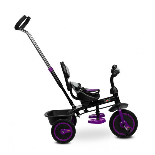 Trojkolka Buzz Grey, šedá, fialová