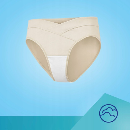 Nohavičky pre tehotné Canpol babies MumFit pohodlné 2 ks, čierne, béžové - XL