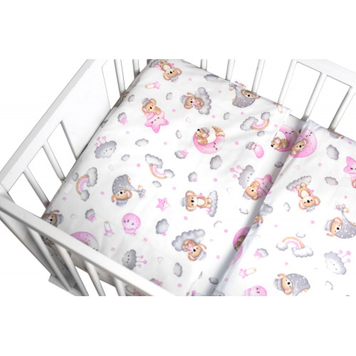 Mantinel s obliečkami Premium, 3D sada, Dreams Koala - ružová, 135x100 cm