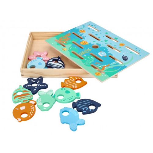 Adam Toys Edukačná hra/vkladačka - Chyť rybičku