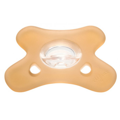 Symetrický silikónový cumlík Canpol Babies, 0-6 m, oranžový