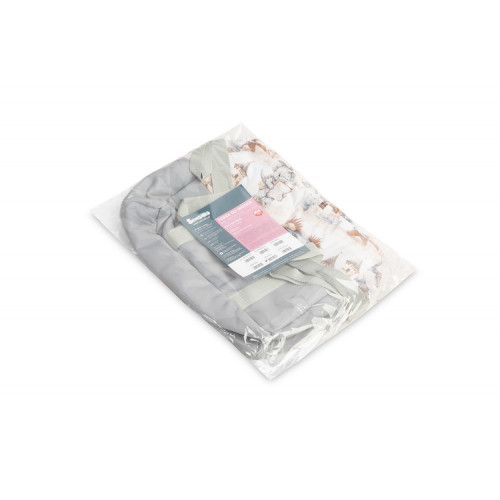 Taška ku kočíku, ekokoža, Dráčik modrý, jeans