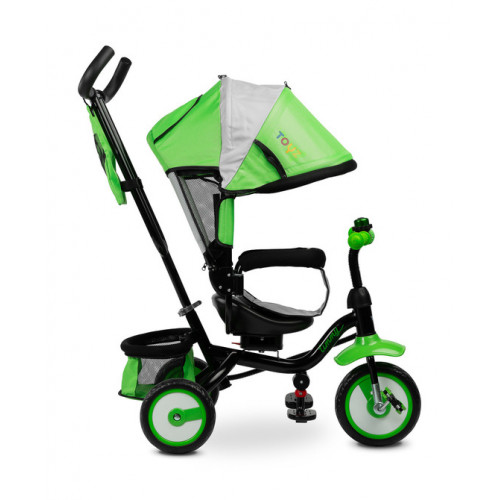Detská trojkolka Timmy 3v1 s vodiacou tyčou, rastúca - zelená