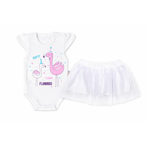 2D sada - body s krátkym rukávom Flaming + tutu suknička, veľ. 86