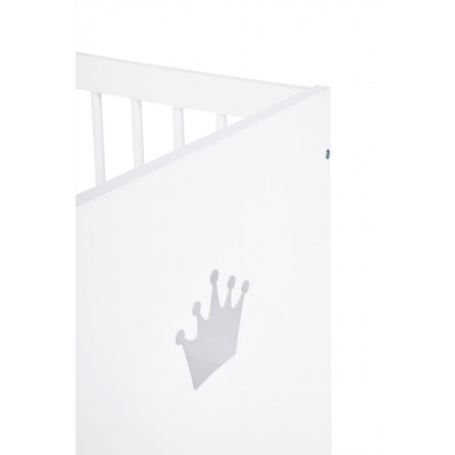 Detská postieľka pre bábätko 120x60cm, Blanka - biela