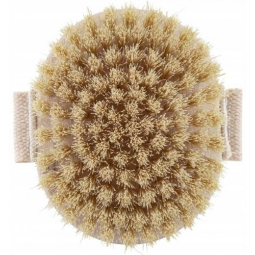 Drevená velká kefa s pevným prírodným vlasom, prírodná