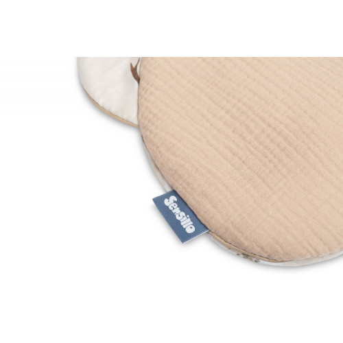 Súprava do kočíka 2D, mušelín, bavlna - Zábava v lese, béžová