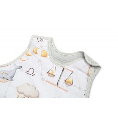 Spací vak mušelín, bavlna, Zverokruh, 80x50cm, M - šedý