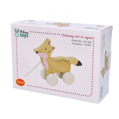 Edukačná bambusová hračka ťahacia - Líška