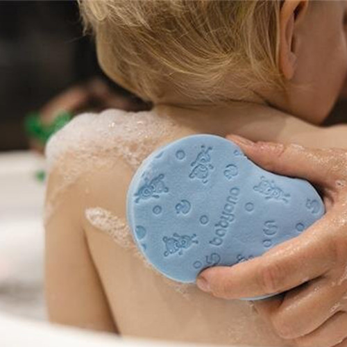 Detská hubka na umývanie - modrá