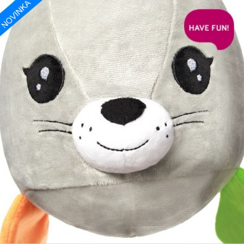 BabyOno Plyšová hračka Tuleň Lucy - šedá, kat. 644, 46x17x20cm