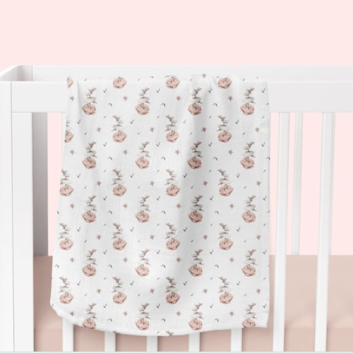 Luxusná osuška, plienka 110x110cm, bambusová, Zajačikovia