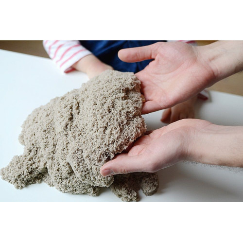 Kinetický piesok - prírodný - 2kg + formičky zadarmo