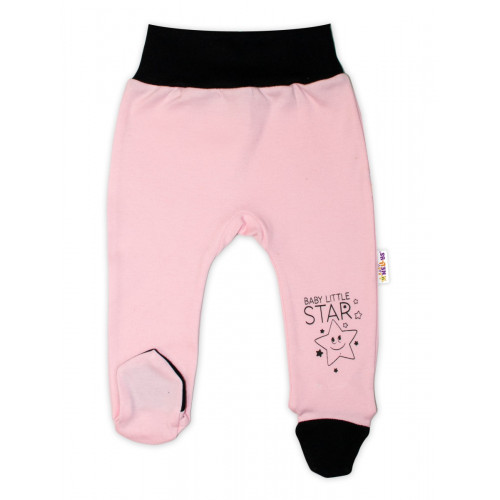 Baby Nellys 2-dielna sada body kr. rukáv + polodupačky, ružová - Baby Little Star, veľ. 68