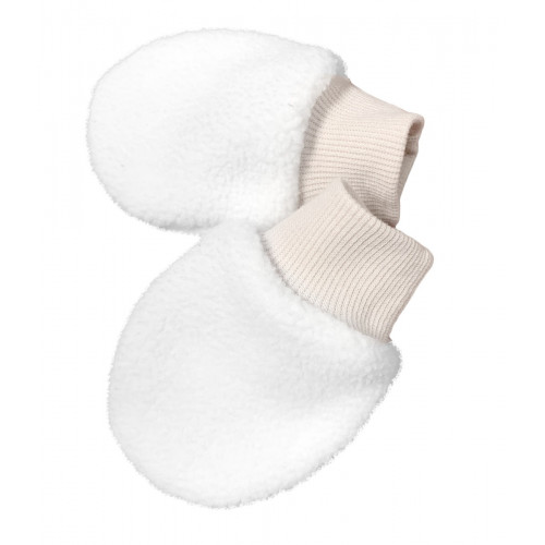 Bavlnený oteplený overálok s kapucňou, rukavičky, topánky, 3D sada Nature - sv. béžový