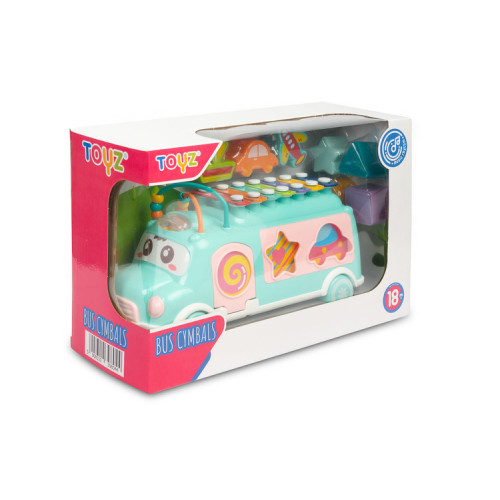 Edukačný hudobný autobus s vkladačkou, mätový