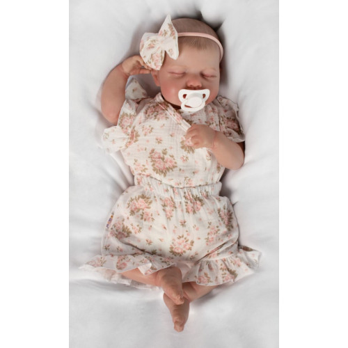 Zavinovacie body, kraťasky + čelenka, mušelín, Pivonky, Baby Nellys, smotanové, veľ. 86