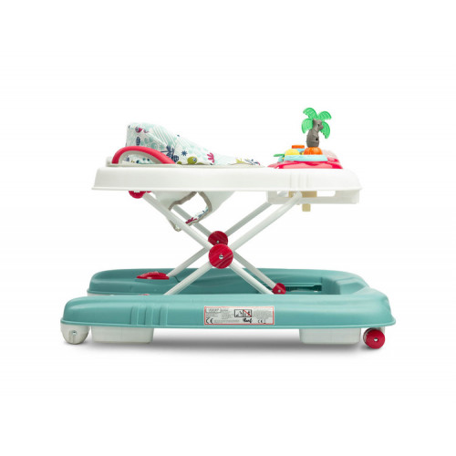 Multifunkčné Chodítko pre bábätko/odstrkovadlo 2V1 Surf Toyz, Kvety mätová