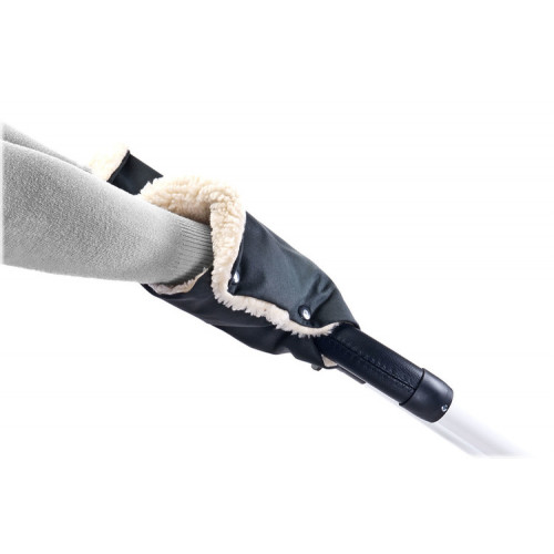 Rukávniky ku kočíku, vlna - čierne