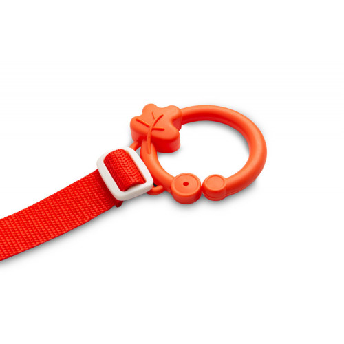 Závesná edukačná hračka s volantom - zelená, oranžová