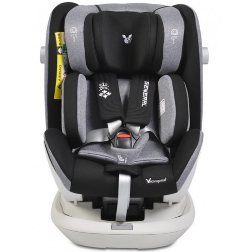 Cangaroo Autosedačka 0 - 36 kg Isofix General s 360 ° otáčaním - sivá