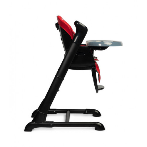 Jedálenská stolička, hojdačka 2 v 1, Indigo - černá, červená