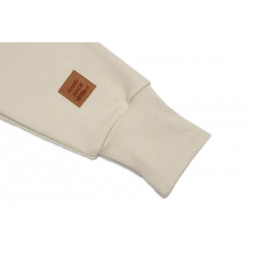 Rastúce legíny s trakmi, rebrované so širokým pásom - béžové, 92/98