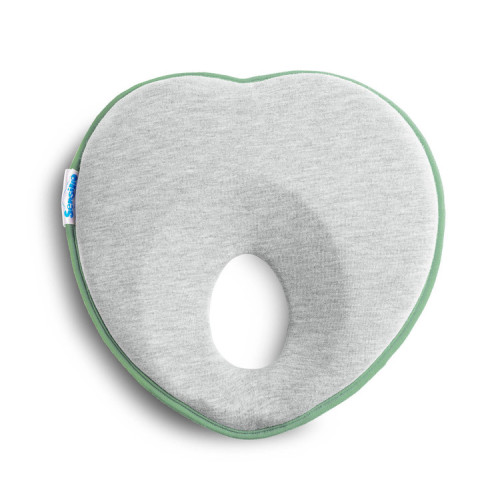 Ergonomický, tvarujúci vankúšik pre bábätko - zelený
