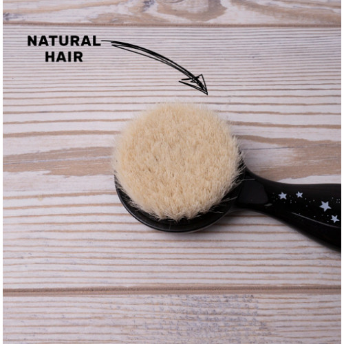 Minene Hrebienok s kefou na vlasy - čierny