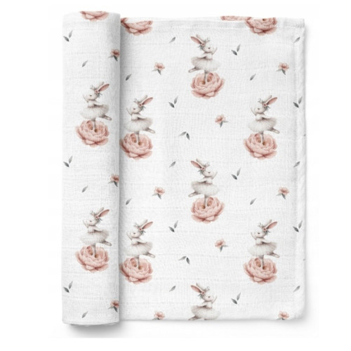 Bambusová plienka 75x75cm, lux, Zajačikovia